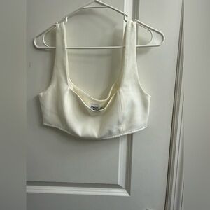 Princess Polly Cream Crop Top